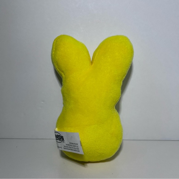 PEEPS Plush Stuffed EASTER Bunny Rabbit 6" LOT Of 3 Velour Blue Yellow And Pink - Picture 9 of 9